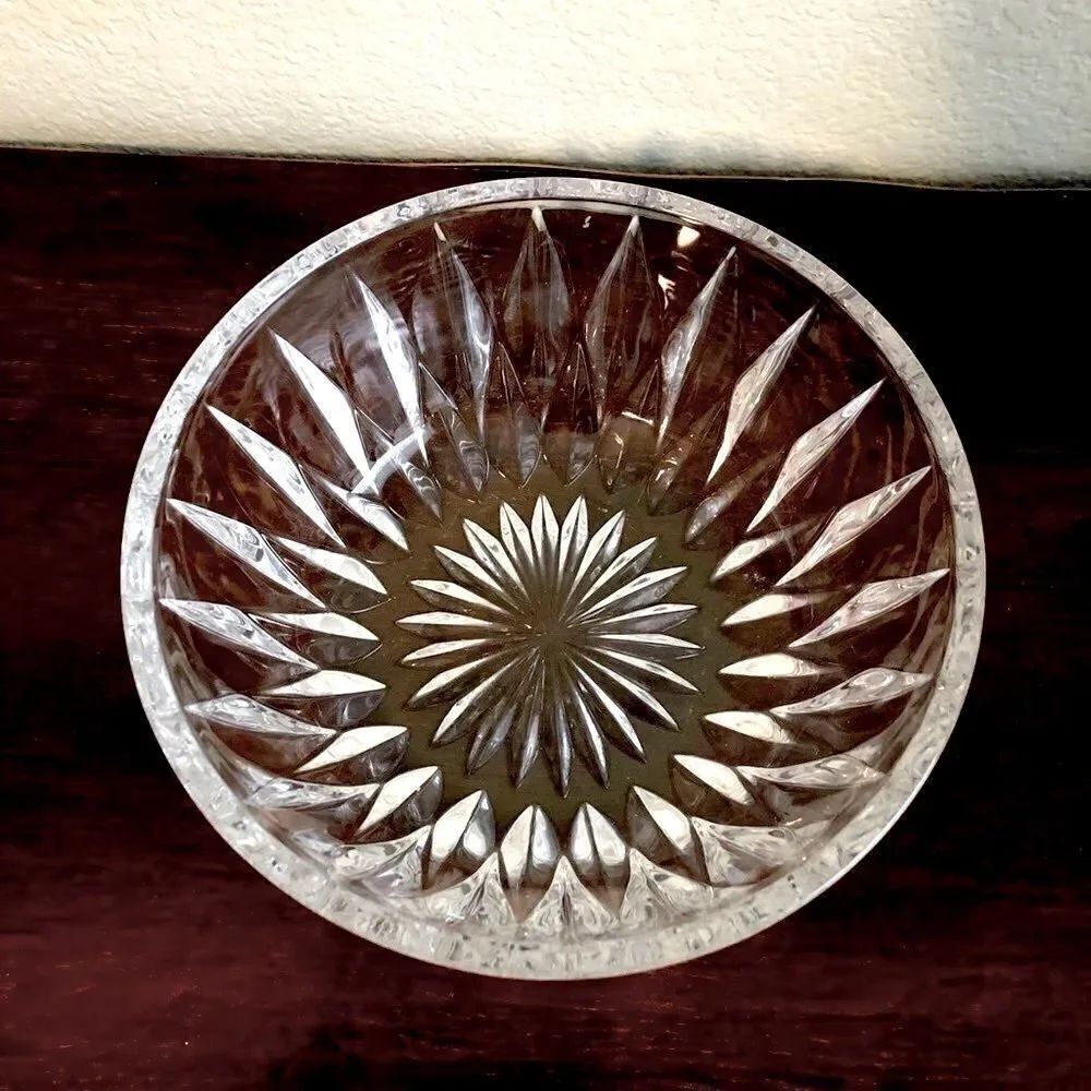 Large Solid Crystal Decor Bowl or Candy Dish